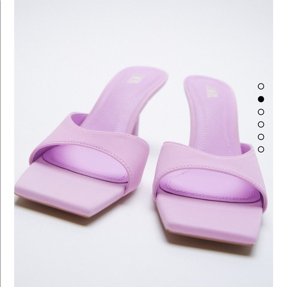 Zara square toe heeled sandals bloggers fav